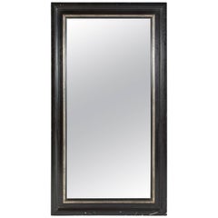Late 19th Century Large Ebonized Mirror from France