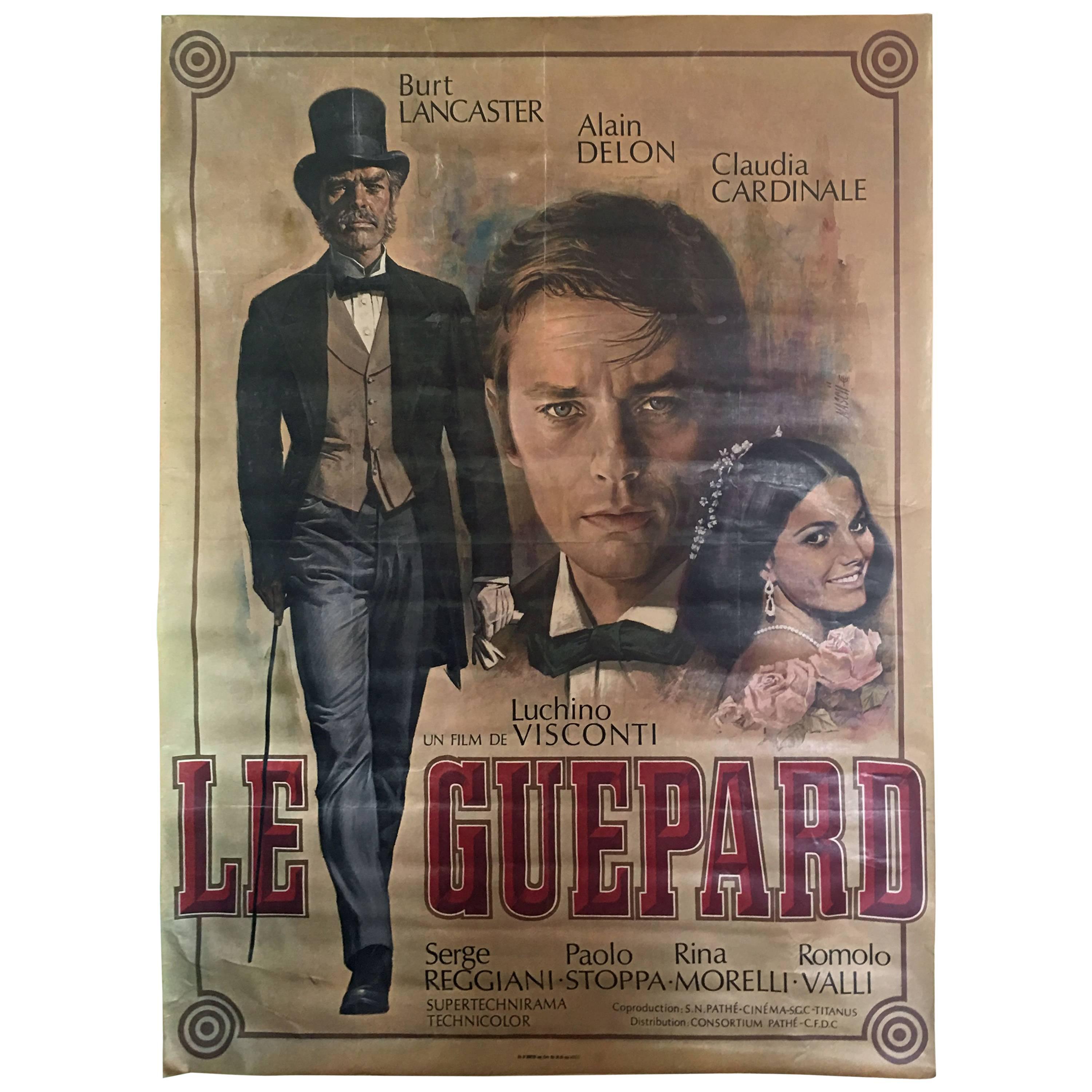 Jean Mascii Originalplakat von "Le Guépard", Film von Luchino Visconti