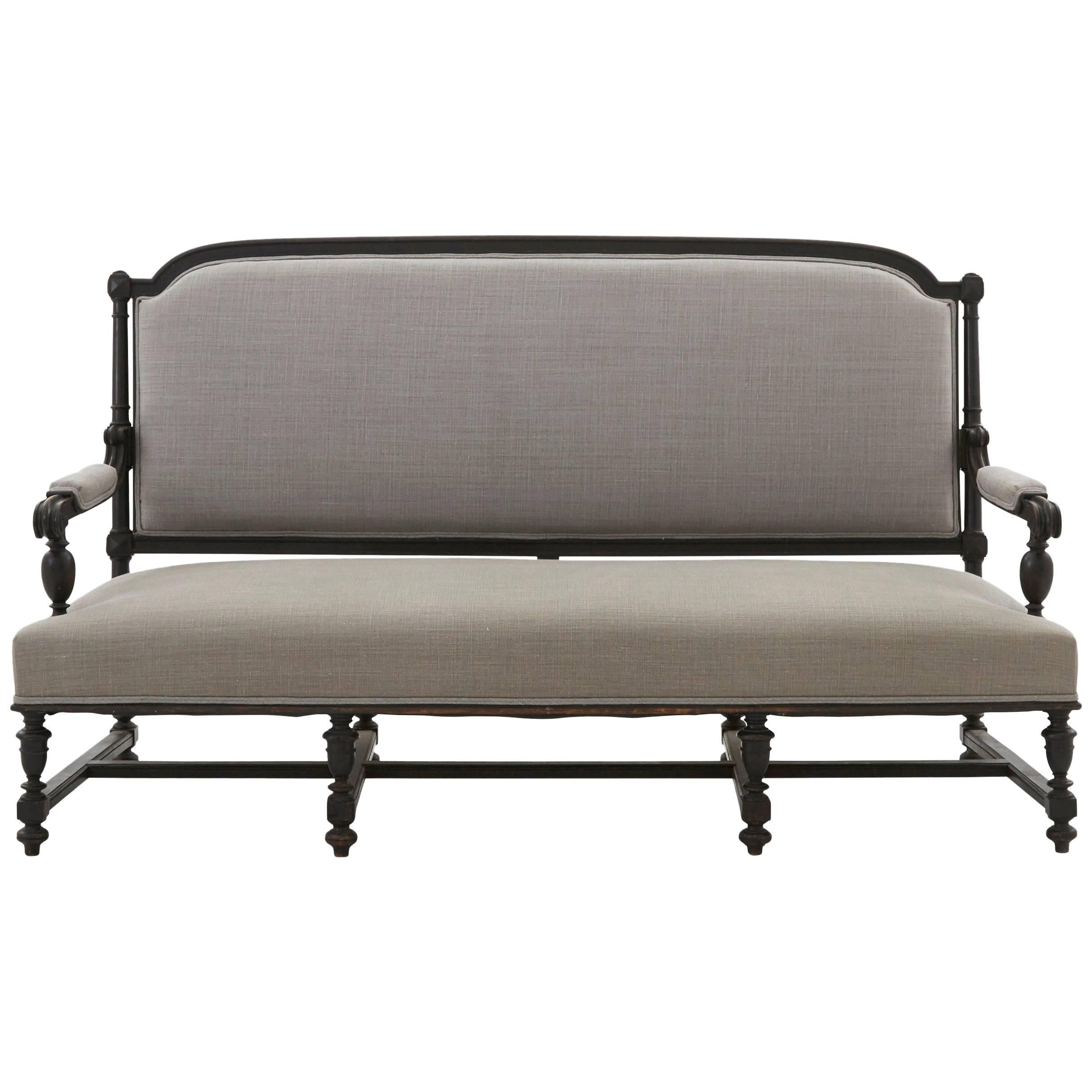 Waxed Linen Sofa