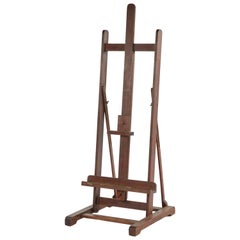 Late 19th Century  English Wooden Artist's Easel 