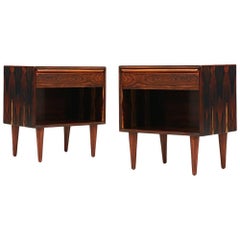 Midcentury Rosewood Night Stands by Westnofa 