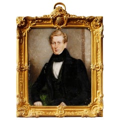 Portrait Miniature of Sir George Douglas, Baronet by J.C.D. Engleheart, 1821