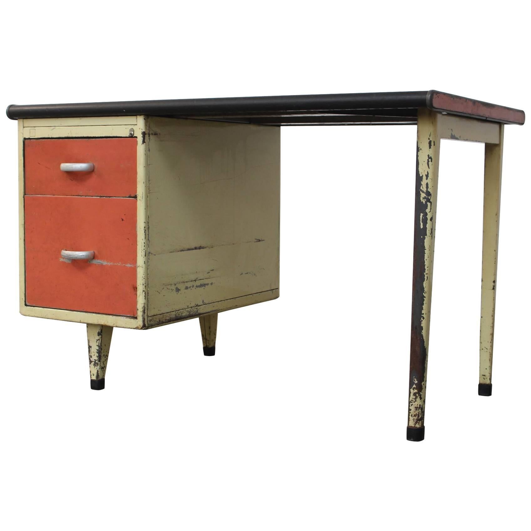 Jean Prouvé Style Writing Desk For Sale