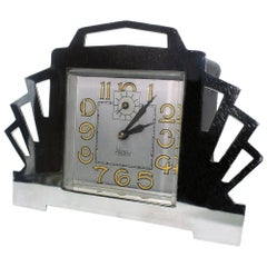 1930s Art Deco Blangy Chrome Clock