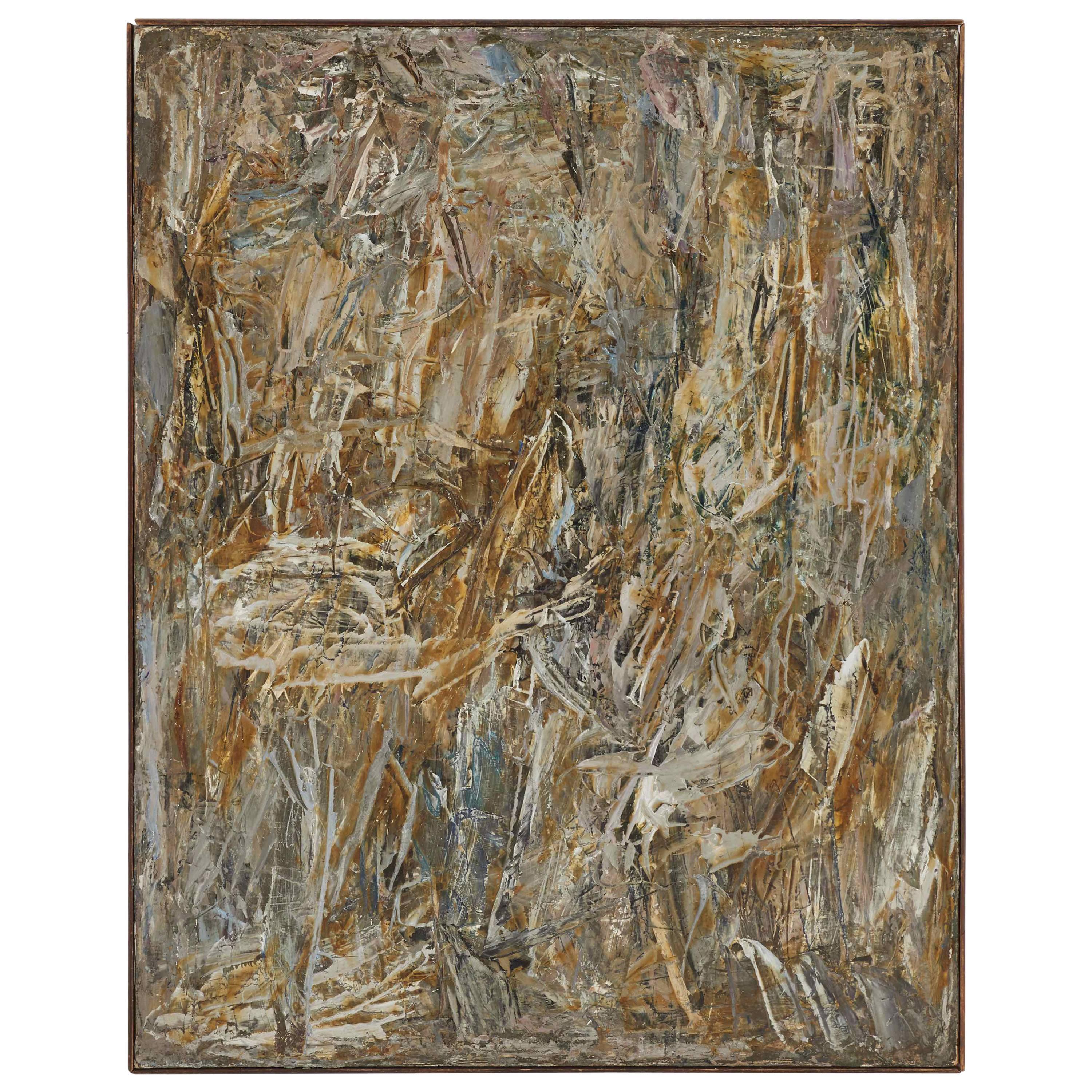 Mid-Century Abstract Painting by Charles Maussion  For Sale