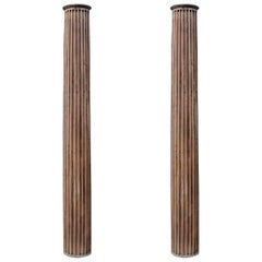 Pair of 19th C. Decorative Wooden Columns