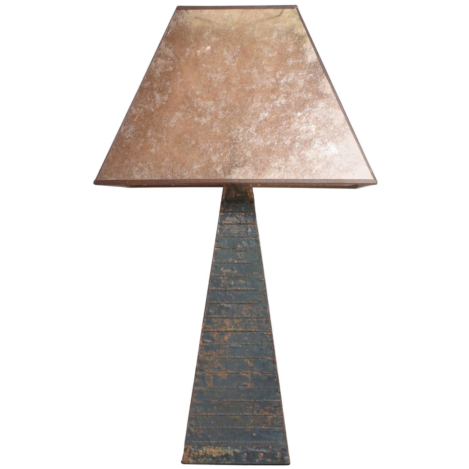 Mid-Century Modern Brutalist Table Lamp