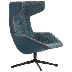 Moroso Take a Line for a Walk Lounge Chair in Quickship with Swivel Base