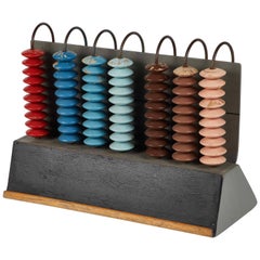 Antique Mid-Century Multicolor Abacus from France