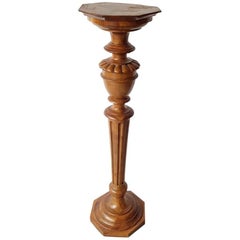 Vintage Mid-20th Century Fruit Wooden Plant Stand or Pedestal