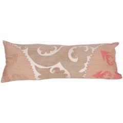 Suzani Pillow Case Fashioned from Mid-20th Century Samarkand Suzani, Uzbekistan