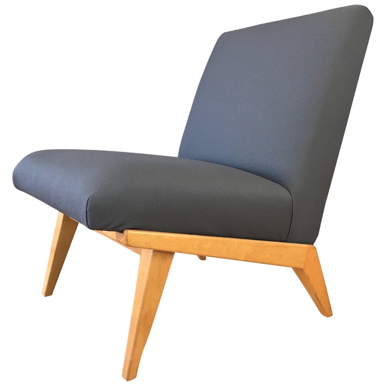 Jens Risom for Knoll MidCentury Modern Slipper Chair at 1stDibs