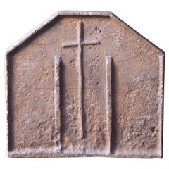 16th-17th Century French 'Cross' Fireback