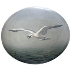 Bing & Grondahl Art nouveau Wall Plate with Seagull #3769/357-20