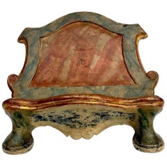 Italian Baroque Style Faux Marble Painted Table Lectern Bookstand, circa 1780
