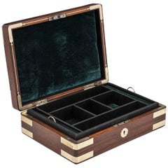 Solid Mahogany Antique Gents Jewelry Box 19th Century Solid Mahogany Antique Gents Jewelry Box 19th Century