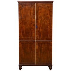 William iv Mahogany Hall Cupboard / Hall Wardrobe