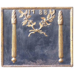 18th Century French 'Pillars with Olive Branches' Fireback