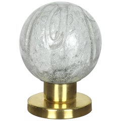 Modernist Glass and Brass Table Light by Doria Lights, 1960s, Germany Nr. 2