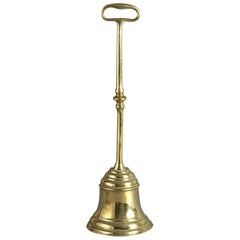 Antique 19th Century Victorian Brass Bell Form Doorstop