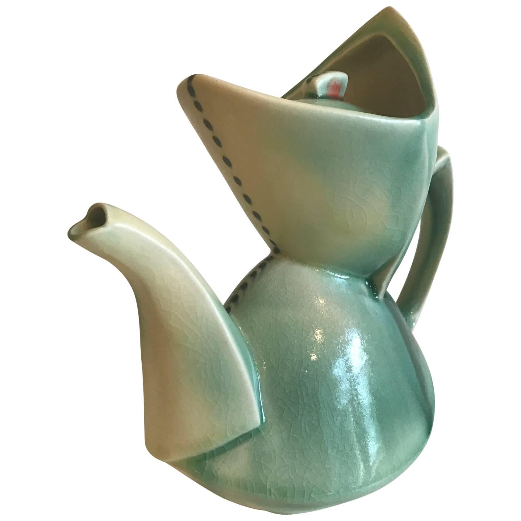 Cubist Style Contemporary Teapot by Deborah Schwartzkopf For Sale