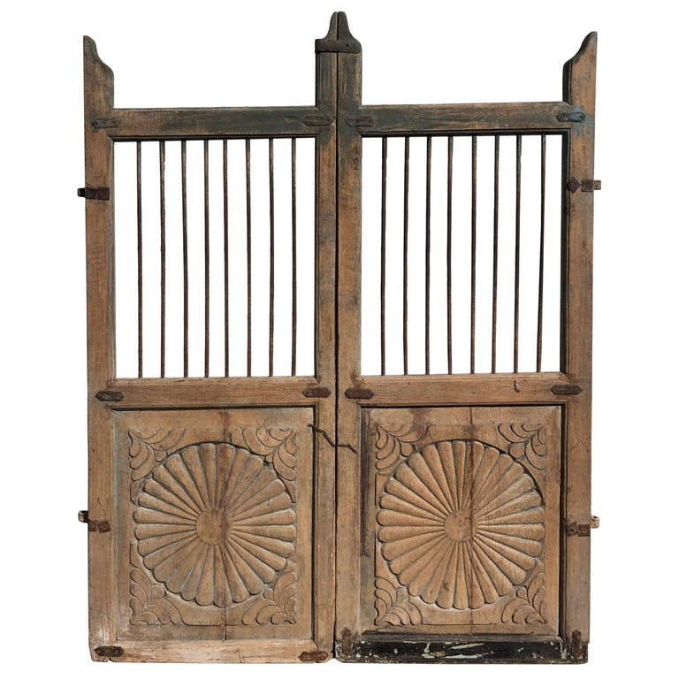 Set of 19th Century Teak Indian Garden Gates at 1stDibs