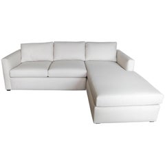 Custom New ‘L’ Shape Two-Piece Sectional in Knoll Fabric