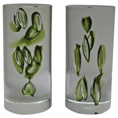 Mid-Century Modern Antonio da Ros Italian Glass Bookends, circa 1960s