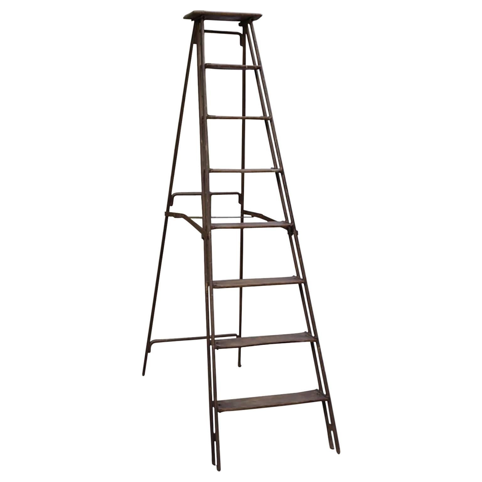 1930s Steel and Wood Ladder