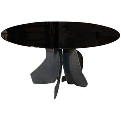 Flair Edition Sculptural Brutalist Steel Dining Table