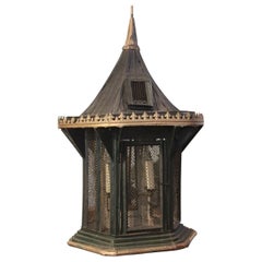 Antique French 'Birdcage' Ceiling Lantern
