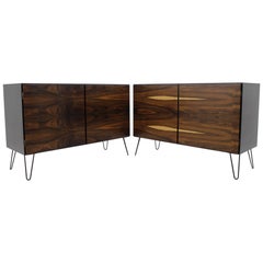 Set of Two Upcycled Palisander Sideboards by Omann Jun