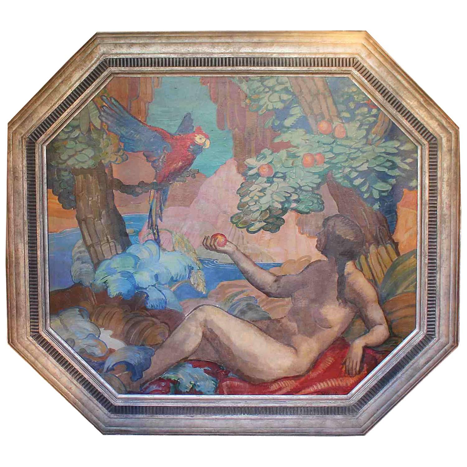 Paradise, an Art Deco Painting by Puig