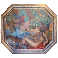 Paradise, an Art Deco Painting by Puig