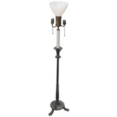 Bronze Floor Lamp in the Manner of Caldwell