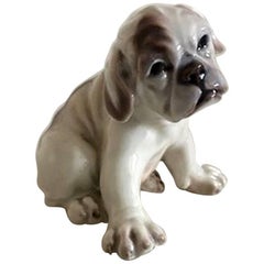 Vintage Dahl Jensen Figurine of Bulldog Puppy #1139B