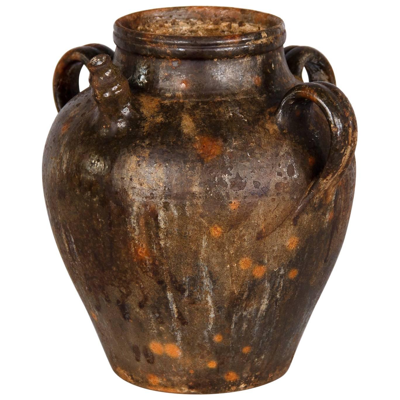French Earthenware Water Jar, Late 1800s