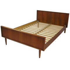 1960s Danish Modern Teak 3/4 Size Bed