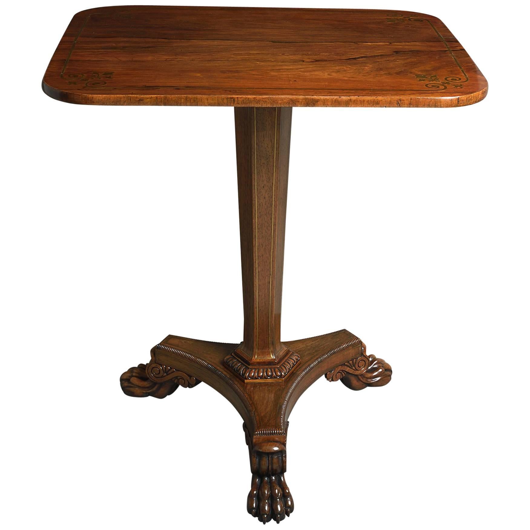 Early 19th Century Regency Period Rosewood Centre Table