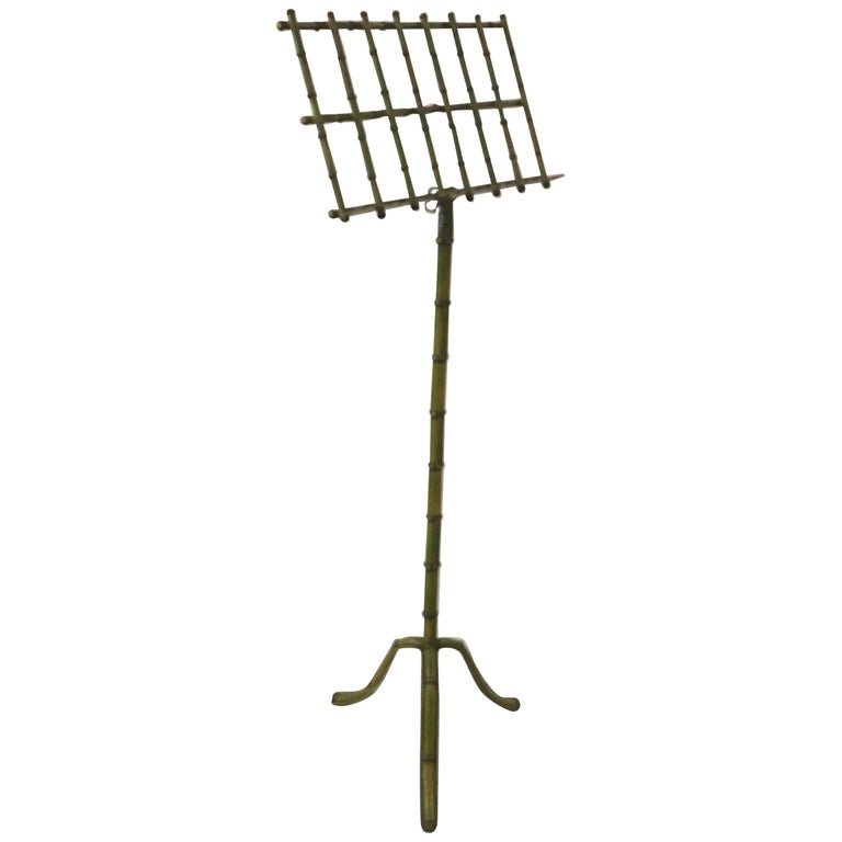 Italian Faux Bamboo Music Stand For Sale at 1stDibs