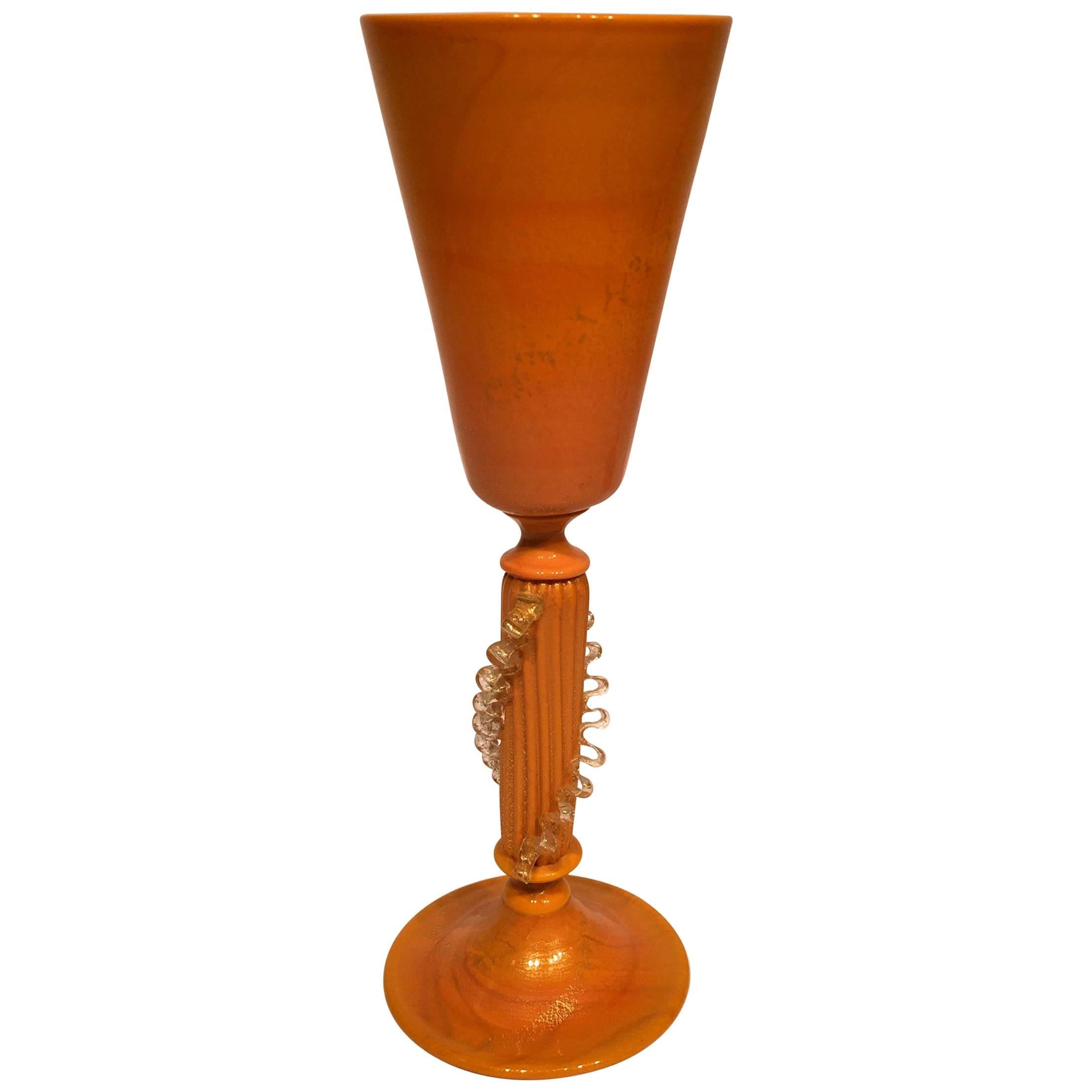 SEGUSO VETRI d'ARTE Murano Glass Cup, circa 1980 For Sale