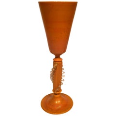 SEGUSO VETRI d'ARTE Murano Glass Cup, circa 1980