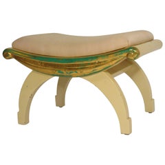 1970s Gilt Swag Wood Bench