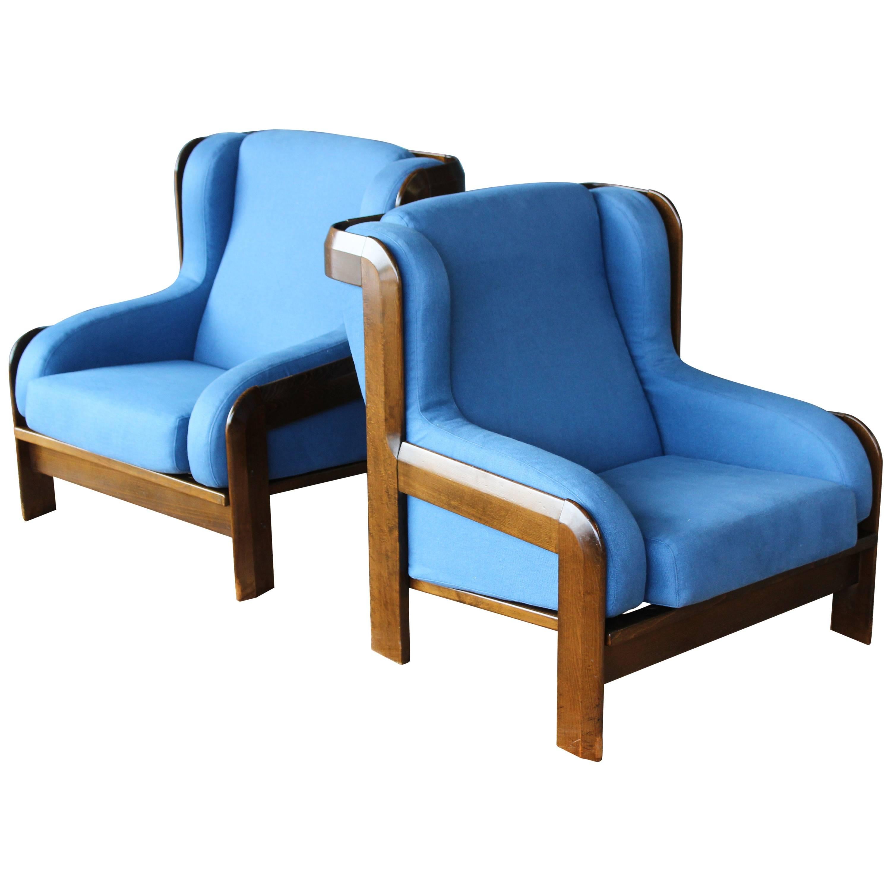 Pair of Armchairs by Sillas Guilleumas, Spain, 1970s