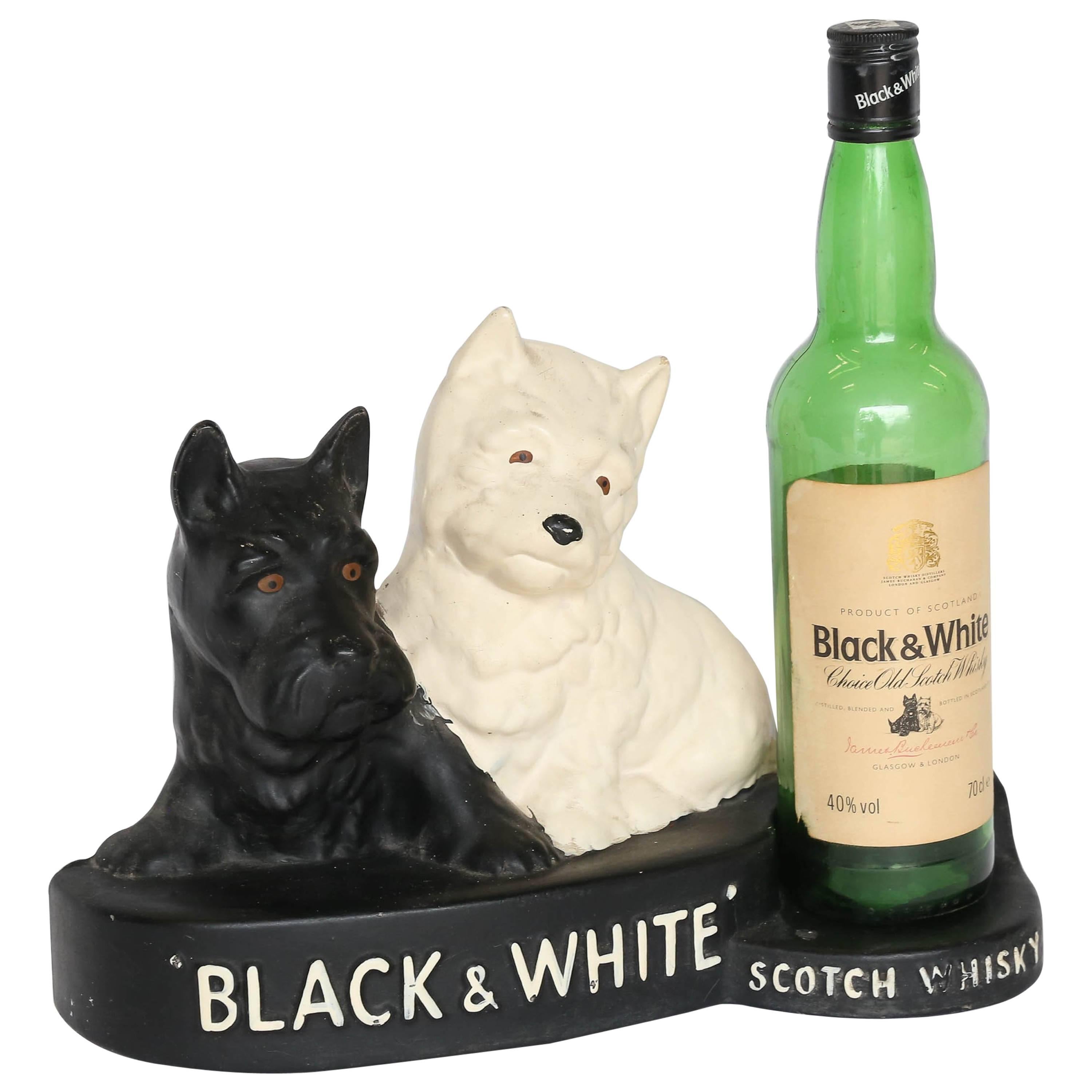 Black and White Whisky Bottle Stand