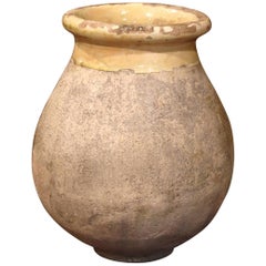 Large 19th Century French Terracotta Olive Jar from Provence