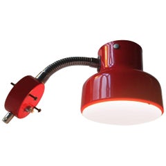 Vintage Swedish Red Bumling Wall Lamp by Anders Pehrson for Ateljé Lyktan, 1970s