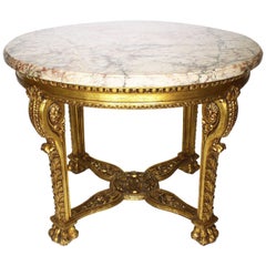 French Baroque 19th-20th Century Louis XV/xvi Transitional Style Giltwood Carved