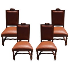 Ralph Lauren Set of Four Baroque Style Side Chairs