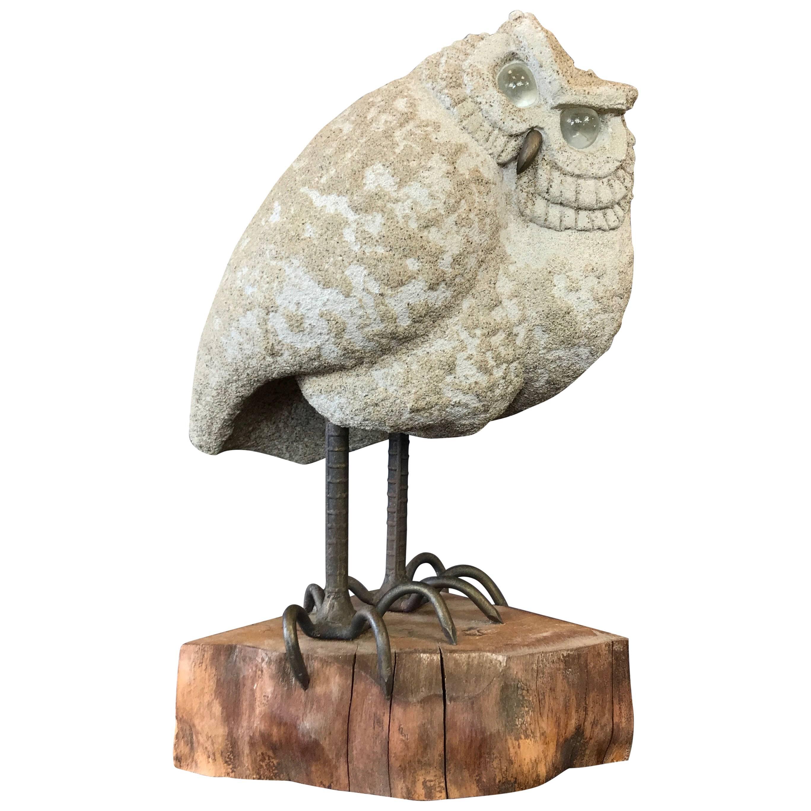 Owl Sculpture by Midcentury California Artist Lou Rankin